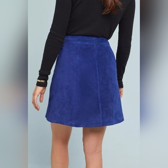 NWT Anthropologie Button-Front Mini Skirt size 2 - Picture 4 of 10